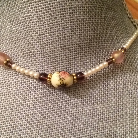 Vintage 1928 pearl necklace/ choker - Picture 2 of 6